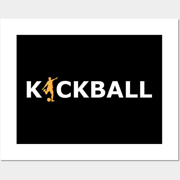 Kickball - Kickball Player Wall Art by KC Happy Shop